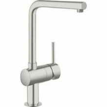 Смеситель для кухни GROHE Minta с поворотным L-изливом, суперсталь (31375DC0)