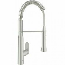 Смеситель для кухни GROHE K7 профессиональный, уменьшенный вариант, суперсталь (31379DC0)