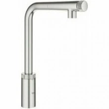 Смеситель для кухни GROHE Minta SmartControl с вытяжным L-изливом, суперсталь (31613DC0)