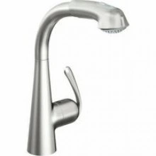 Смеситель для кухни GROHE Zedra с вытяжным душем 2jet, нержавеющая сталь (32553SD0)
