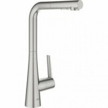 Смеситель для кухни GROHE Zedra с вытяжным душем 2jet, суперсталь (32553DC2)