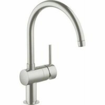 Смеситель для кухни GROHE Minta с поворотным C-изливом, суперсталь (32917DC0)