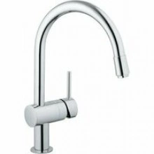 Смеситель для кухни GROHE Minta с вытяжным C-изливом и ограничением расхода воды, хром (3291800E)