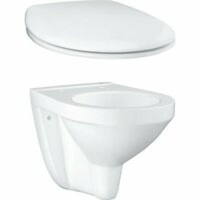 Унитаз подвесной GROHE Bau Ceramic с сиденьем, альпин-белый (NW0104)