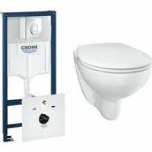 Комплект инсталляции GROHE Bau Ceramic с унитазом и сиденьем (NW0122)