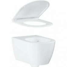 Унитаз подвесной GROHE Essence с сиденьем с микролифтом, альпин-белый (NW0123)