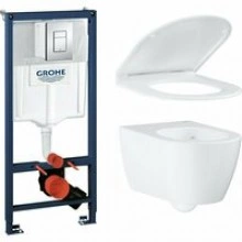 Комплект инсталляции GROHE Rapid SL с унитазом Essence и сиденьем с микролифтом (NW0127)