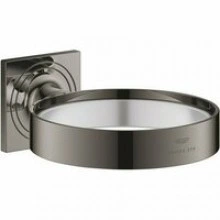 Держатель мыльницы и гнезда для фена GROHE Allure, темный графит глянец (40963A01)