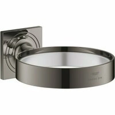 Держатель мыльницы и гнезда для фена GROHE Allure, темный графит глянец (40963A01) Держатель мыльницы и гнезда для фена GROHE Allure, темный графит глянец (40963A01)