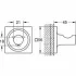 Крючок для халата GROHE Allure, холодный рассвет матовый (40284GN1) Крючок для халата GROHE Allure, холодный рассвет матовый (40284GN1)