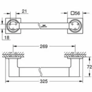 Ручка для ванны GROHE Allure, темный графит глянец (40955A01) Ручка для ванны GROHE Allure, темный графит глянец (40955A01)