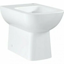 Унитаз напольный приставной безободковый GROHE Bau Edge, альпин-белый (39810000)