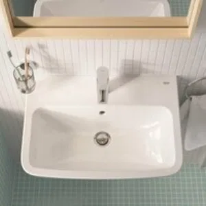 Раковина подвесная GROHE Bau Edge 45 см, альпин-белый (39806000) Раковина подвесная GROHE Bau Edge 45 см, альпин-белый (39806000)