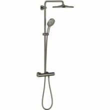 Душевая система GROHE Rainshower SmartActive 310 с термостатом для душа, темный графит глянцевый (26836A00)