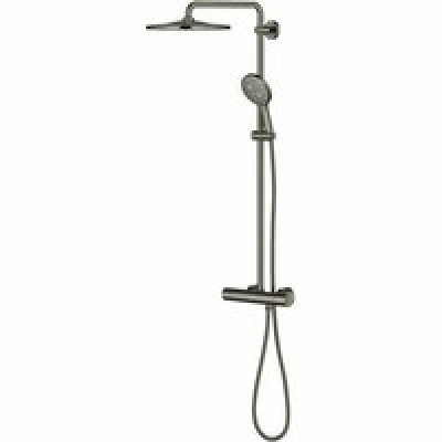 Душевая система GROHE Rainshower SmartActive 310 с термостатом для душа, темный графит глянцевый (26836A00) Душевая система GROHE Rainshower SmartActive 310 с термостатом для душа, темный графит глянцевый (26836A00)