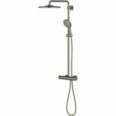 Душевая система GROHE Rainshower SmartActive 310 с термостатом для душа, темный графит матовый (26836AL0) Душевая система GROHE Rainshower SmartActive 310 с термостатом для душа, темный графит матовый (26836AL0)
