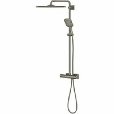 Душевая система GROHE Rainshower SmartActive 310 Cube с термостатом для душа, темный графит матовый (26837AL0) Душевая система GROHE Rainshower SmartActive 310 Cube с термостатом для душа, темный графит матовый (26837AL0)
