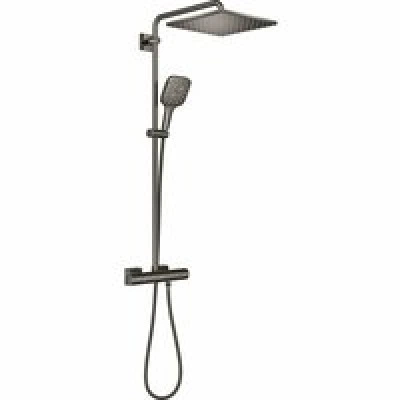 Душевая система GROHE Rainshower SmartActive 310 Cube с термостатом для душа, темный графит глянцевый (26837A00) Душевая система GROHE Rainshower SmartActive 310 Cube с термостатом для душа, темный графит глянцевый (26837A00)