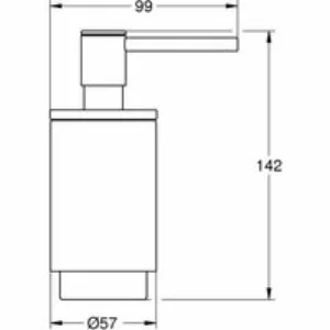 Дозатор жидкого мыла GROHE Selection, фантомный чёрный (41218KF0) Дозатор жидкого мыла GROHE Selection, фантомный чёрный (41218KF0)