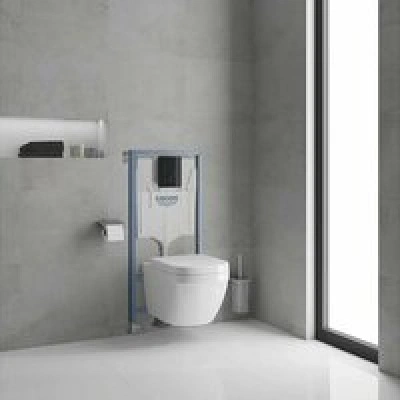 Комплект инсталляции GROHE Rapid SL 3 в 1 для подвесного унитаза, черный глянец (39940000) Комплект инсталляции GROHE Rapid SL 3 в 1 для подвесного унитаза, черный глянец (39940000)