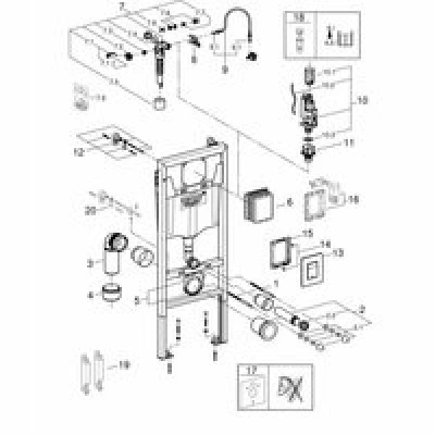 Комплект инсталляции GROHE Rapid SL 3 в 1 для подвесного унитаза, черный глянец (39940000) Комплект инсталляции GROHE Rapid SL 3 в 1 для подвесного унитаза, черный глянец (39940000)