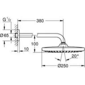 Душевая система GROHE BauEdge со смесителем для ванны, хром (1000190) Душевая система GROHE BauEdge со смесителем для ванны, хром (1000190)