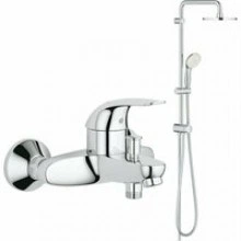 Душевая система GROHE New Tempesta 200 со смесителем для ванны, хром (NB0046)
