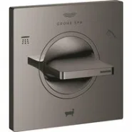 Внешняя часть переключателя потоков GROHE Allure на 3 положения, темный графит глянец (19590A01)
