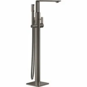Внешняя часть смесителя для ванны GROHE Allure напольного монтажа, темный графит глянец (25222A01) Внешняя часть смесителя для ванны GROHE Allure напольного монтажа, темный графит глянец (25222A01)
