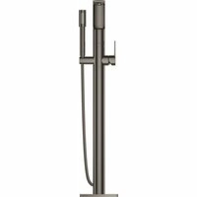 Внешняя часть смесителя для ванны GROHE Allure напольного монтажа, темный графит глянец (25222A01) Внешняя часть смесителя для ванны GROHE Allure напольного монтажа, темный графит глянец (25222A01)