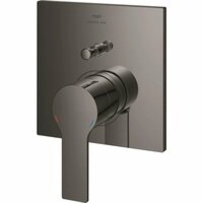 Внешняя часть смесителя для ванны GROHE Allure скрытого монтажа на 2 потребителя, квадратная, темный графит глянец (19315A01) Внешняя часть смесителя для ванны GROHE Allure скрытого монтажа на 2 потребителя, квадратная, темный графит глянец (19315A01)
