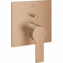 Внешняя часть смесителя для ванны GROHE Allure скрытого монтажа на 2 потребителя, квадратная, теплый закат матовый (19315DL1)