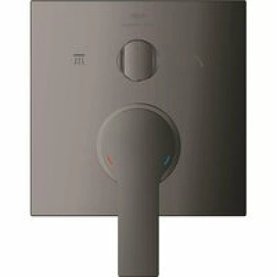 Внешняя часть смесителя для ванны GROHE Allure скрытого монтажа на 3 потребителя, квадратная, темный графит глянец (29176A01) Внешняя часть смесителя для ванны GROHE Allure скрытого монтажа на 3 потребителя, квадратная, темный графит глянец (29176A01)