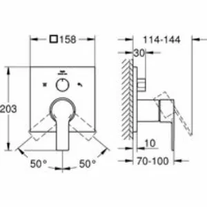 Внешняя часть смесителя для ванны GROHE Allure скрытого монтажа на 3 потребителя, квадратная, теплый закат матовый (29176DL1) Внешняя часть смесителя для ванны GROHE Allure скрытого монтажа на 3 потребителя, квадратная, теплый закат матовый (29176DL1)