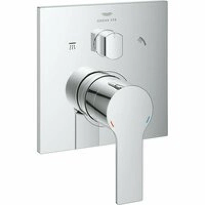Внешняя часть смесителя для ванны GROHE Allure скрытого монтажа на 3 потребителя, квадратная, хром (29176001) Внешняя часть смесителя для ванны GROHE Allure скрытого монтажа на 3 потребителя, квадратная, хром (29176001)