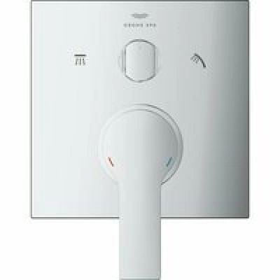 Внешняя часть смесителя для ванны GROHE Allure скрытого монтажа на 3 потребителя, квадратная, хром (29176001) Внешняя часть смесителя для ванны GROHE Allure скрытого монтажа на 3 потребителя, квадратная, хром (29176001)