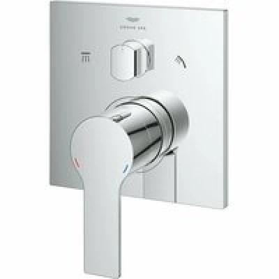 Внешняя часть смесителя для ванны GROHE Allure скрытого монтажа на 3 потребителя, квадратная, хром (29176001) Внешняя часть смесителя для ванны GROHE Allure скрытого монтажа на 3 потребителя, квадратная, хром (29176001)