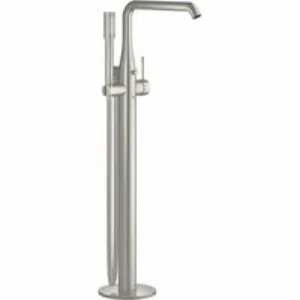 Внешняя часть смесителя для ванны GROHE Essence напольного монтажа, суперсталь (25248DC1) Внешняя часть смесителя для ванны GROHE Essence напольного монтажа, суперсталь (25248DC1)