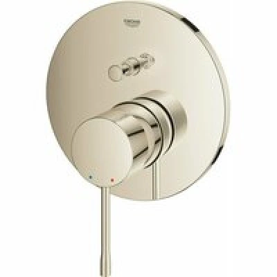 Внешняя часть смесителя для ванны GROHE Essence скрытого монтажа на 2 потребителя, круглая, никель глянец (24167BE1) Внешняя часть смесителя для ванны GROHE Essence скрытого монтажа на 2 потребителя, круглая, никель глянец (24167BE1)