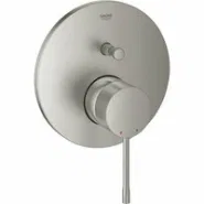 Внешняя часть смесителя для ванны GROHE Essence скрытого монтажа на 2 потребителя, круглая, суперсталь (24167DC1)