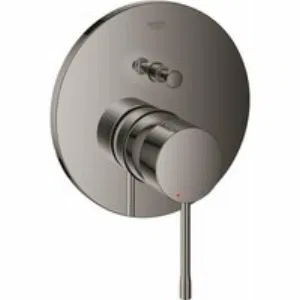 Внешняя часть смесителя для ванны GROHE Essence скрытого монтажа на 2 потребителя, круглая, темный графит глянец (24167A01) Внешняя часть смесителя для ванны GROHE Essence скрытого монтажа на 2 потребителя, круглая, темный графит глянец (24167A01)