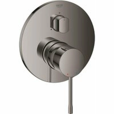Внешняя часть смесителя для ванны GROHE Essence на 3 потребителя, темный графит глянец (24169A01) Внешняя часть смесителя для ванны GROHE Essence на 3 потребителя, темный графит глянец (24169A01)