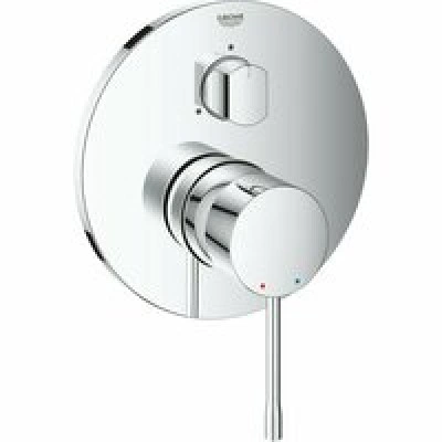 Внешняя часть смесителя для ванны GROHE Essence на 3 потребителя, хром (24169001) Внешняя часть смесителя для ванны GROHE Essence на 3 потребителя, хром (24169001)