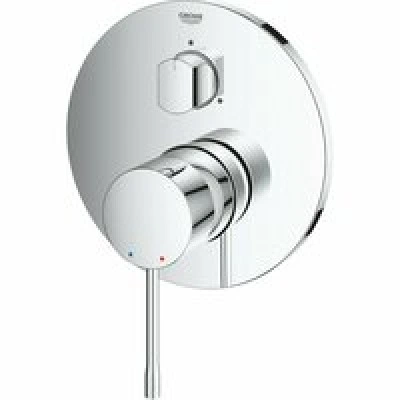 Внешняя часть смесителя для ванны GROHE Essence на 3 потребителя, хром (24169001) Внешняя часть смесителя для ванны GROHE Essence на 3 потребителя, хром (24169001)