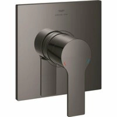 Внешняя часть смесителя для душа GROHE Allure скрытого монтажа, квадратная, темный графит глянец (19317A01) Внешняя часть смесителя для душа GROHE Allure скрытого монтажа, квадратная, темный графит глянец (19317A01)