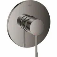 Внешняя часть смесителя для душа GROHE Essence скрытого монтажа, круглая, темный графит глянец (24168A01)
