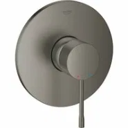 Внешняя часть смесителя для душа GROHE Essence скрытого монтажа, круглая, темный графит матовый (24168AL1)