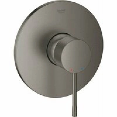 Внешняя часть смесителя для душа GROHE Essence скрытого монтажа, круглая, темный графит матовый (24168AL1) Внешняя часть смесителя для душа GROHE Essence скрытого монтажа, круглая, темный графит матовый (24168AL1)
