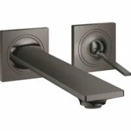 Внешняя часть смесителя для раковины GROHE Allure скрытого монтажа, на 2 отверстия, M-Size, темный графит глянец (19386A02)