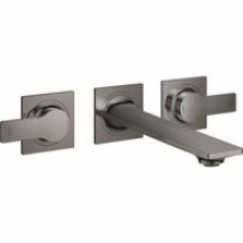 Внешняя часть смесителя для раковины GROHE Allure скрытого монтажа, на 3 отверстия, M-Size, темный графит глянец (20193A02)
